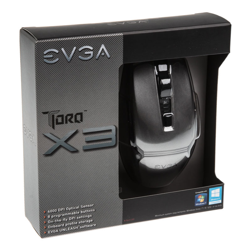 EVGA TorQ X3 Optical Gaming Mouse - Grigio - immagine 7