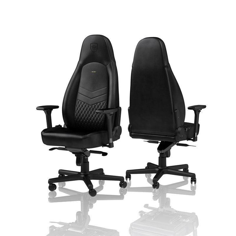 noblechairs ICON Real Leather Gaming Chair - Nero - immagine 2