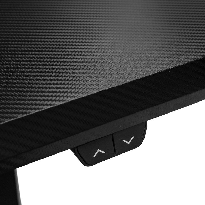 Nitro Concepts Gaming Desk D16E, Carbon Black 1600x800, Altezza Regolabile Elettricamente - immagine 5