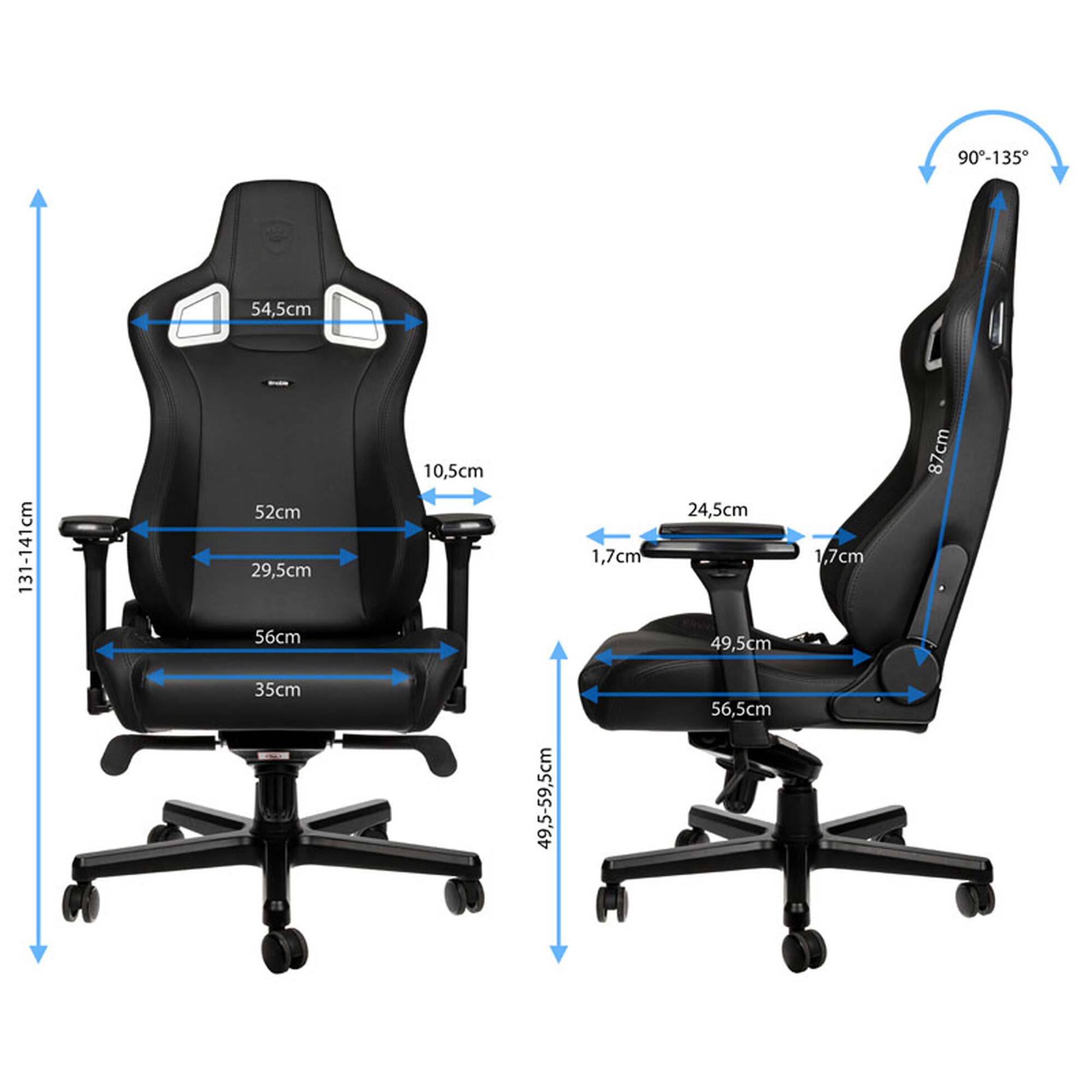 noblechairs EPIC Gaming Chair - Black Edition - immagine 2