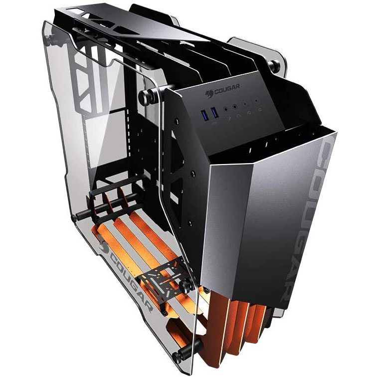 Cougar Blazer Open Frame Case - Nero/Arancione con Finestra - immagine 6