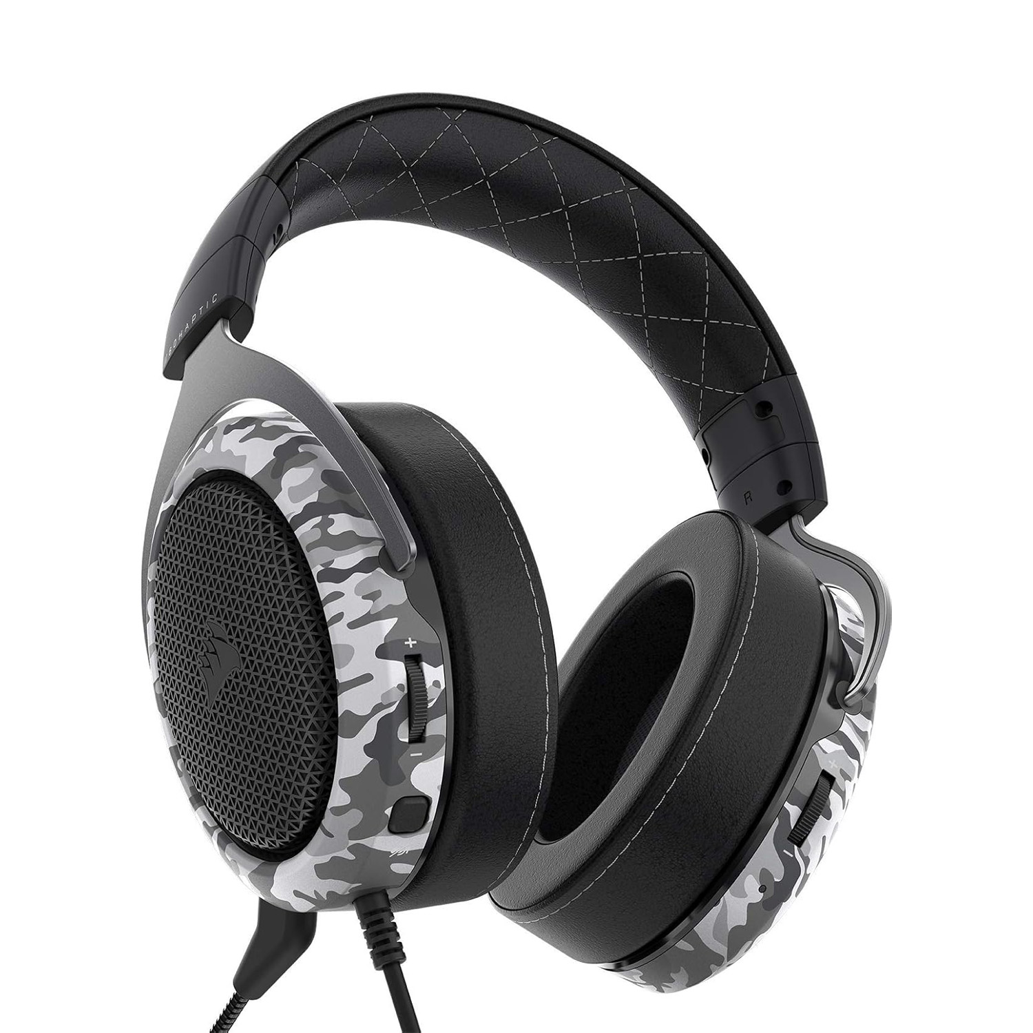 Corsair HS60 HAPTIC Stereo Gaming Headset con Haptic Bass - Camo - immagine 3