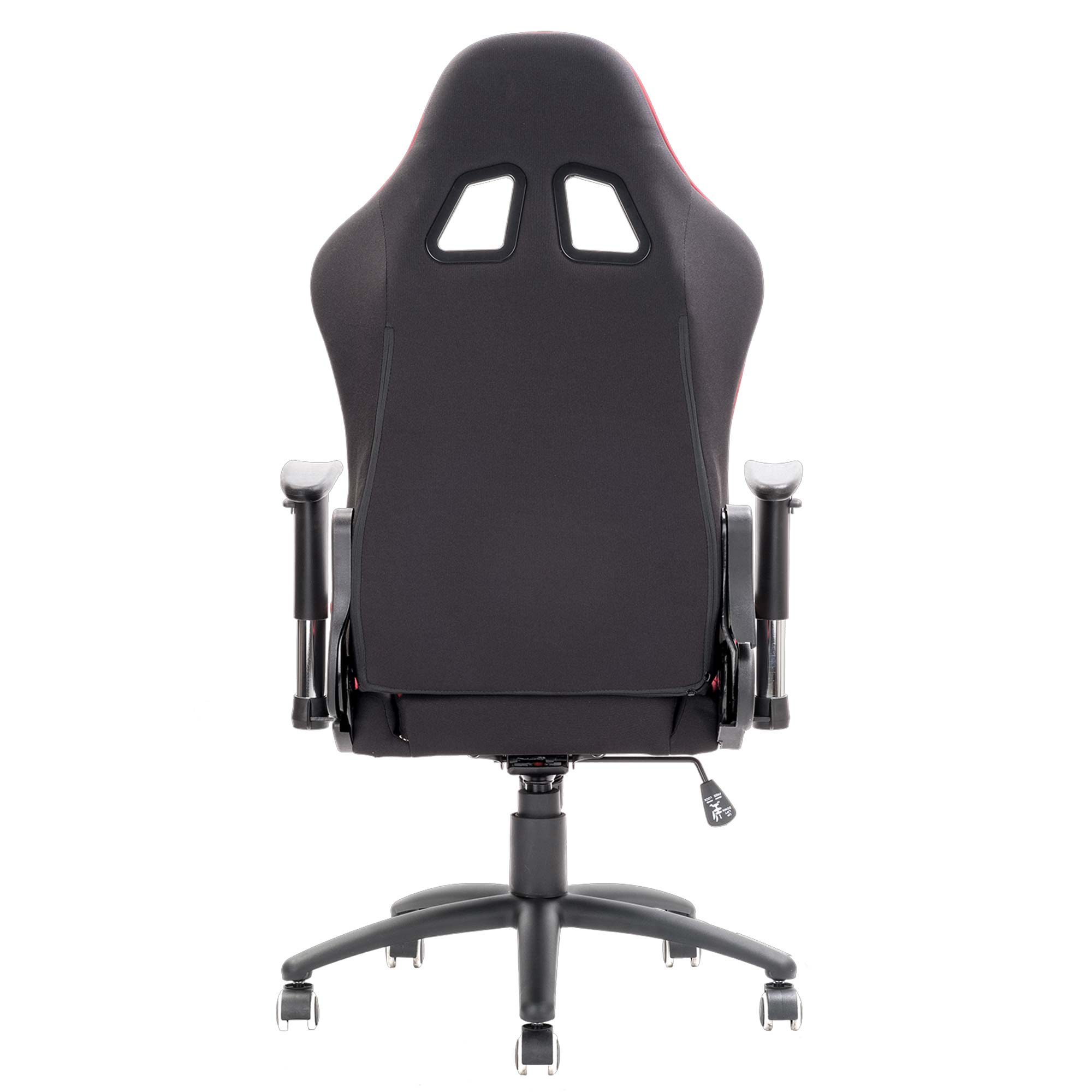 iTek Gaming Chair PLAYCOM FM20 - Tessuto, Doppio Cuscino - Nero/Rosso - immagine 3