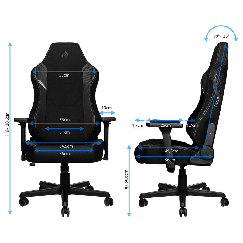 Nitro Concepts X1000 Gaming Chair - Stealth Black - immagine 5