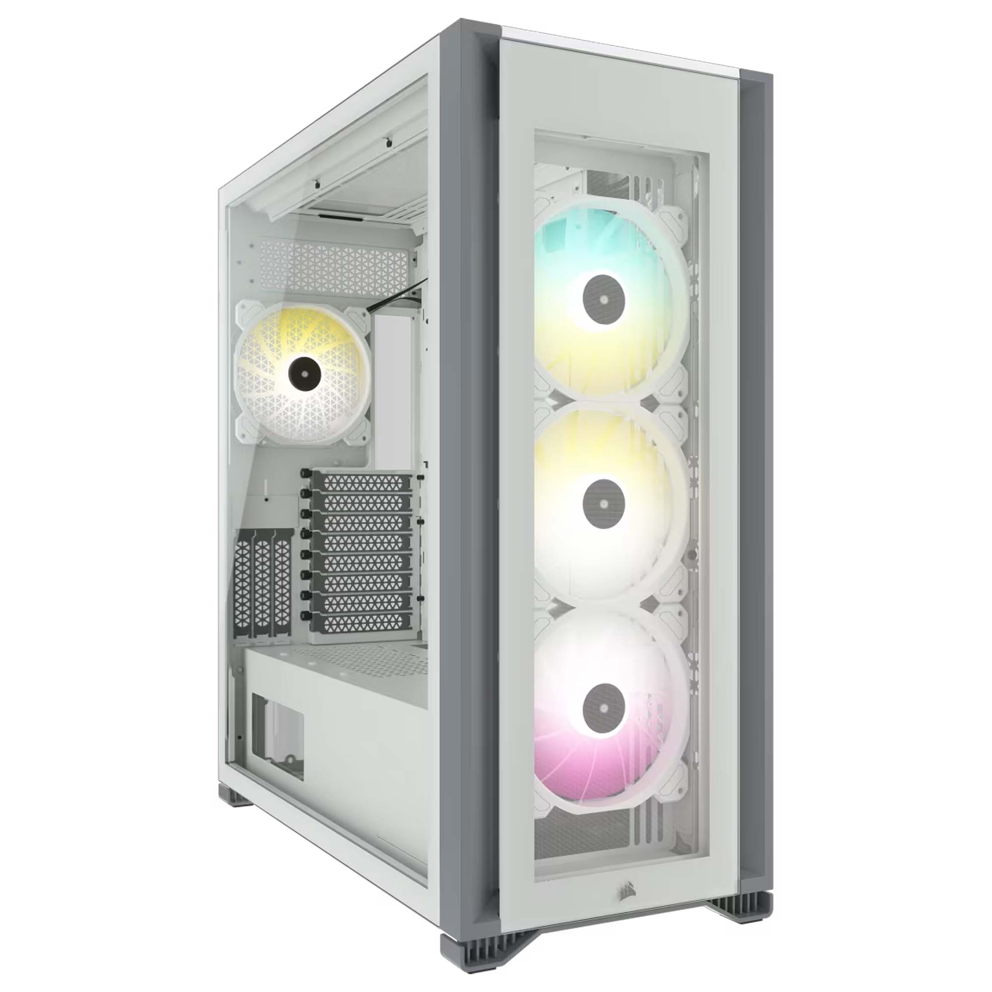 Corsair iCUE 7000X RGB Tempered Glass Smart Case - Bianco con Finestra