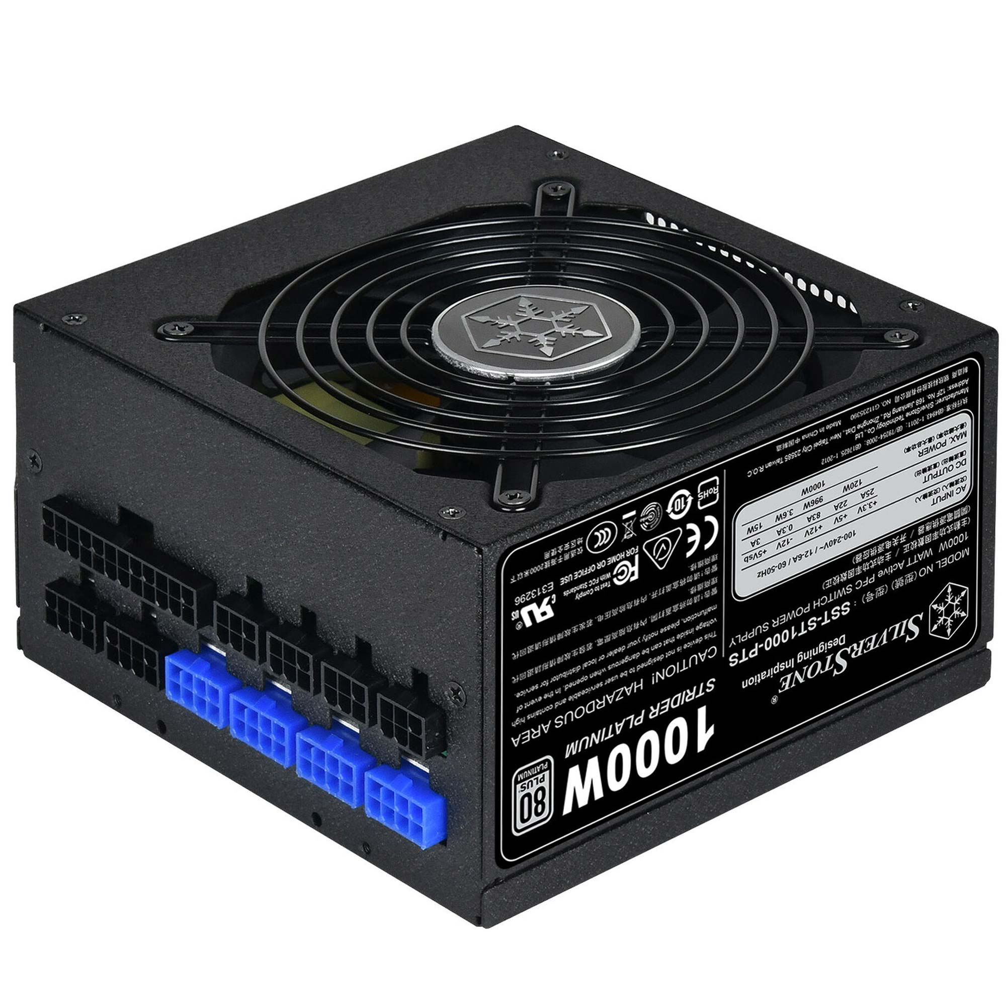 Silverstone SST-ST1000-PTS Strider 80 Plus Platinum Modulare - 1000 Watt - immagine 2