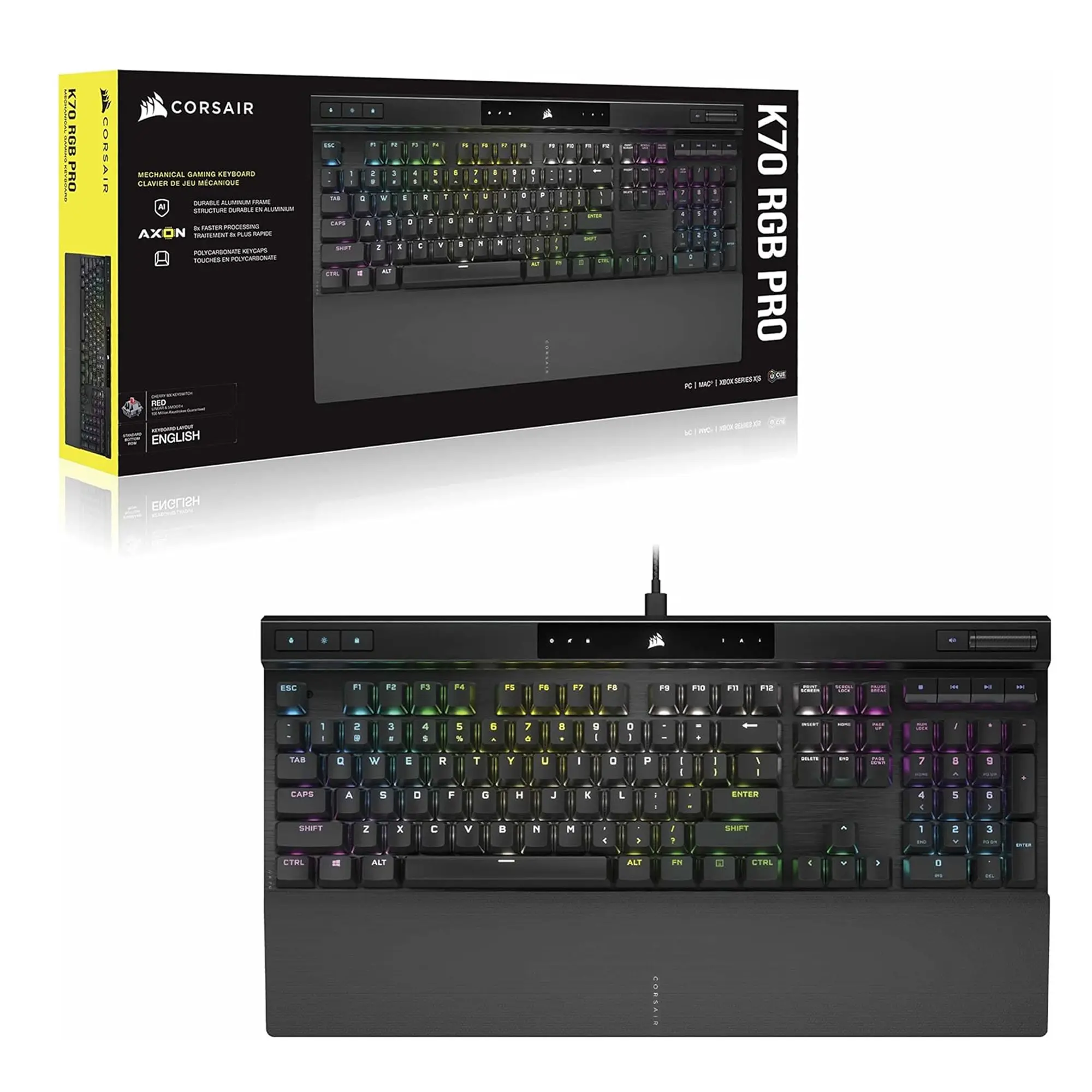 Corsair K70 RGB PRO Gaming Keyboard MX RED - Layout ITA - immagine 2