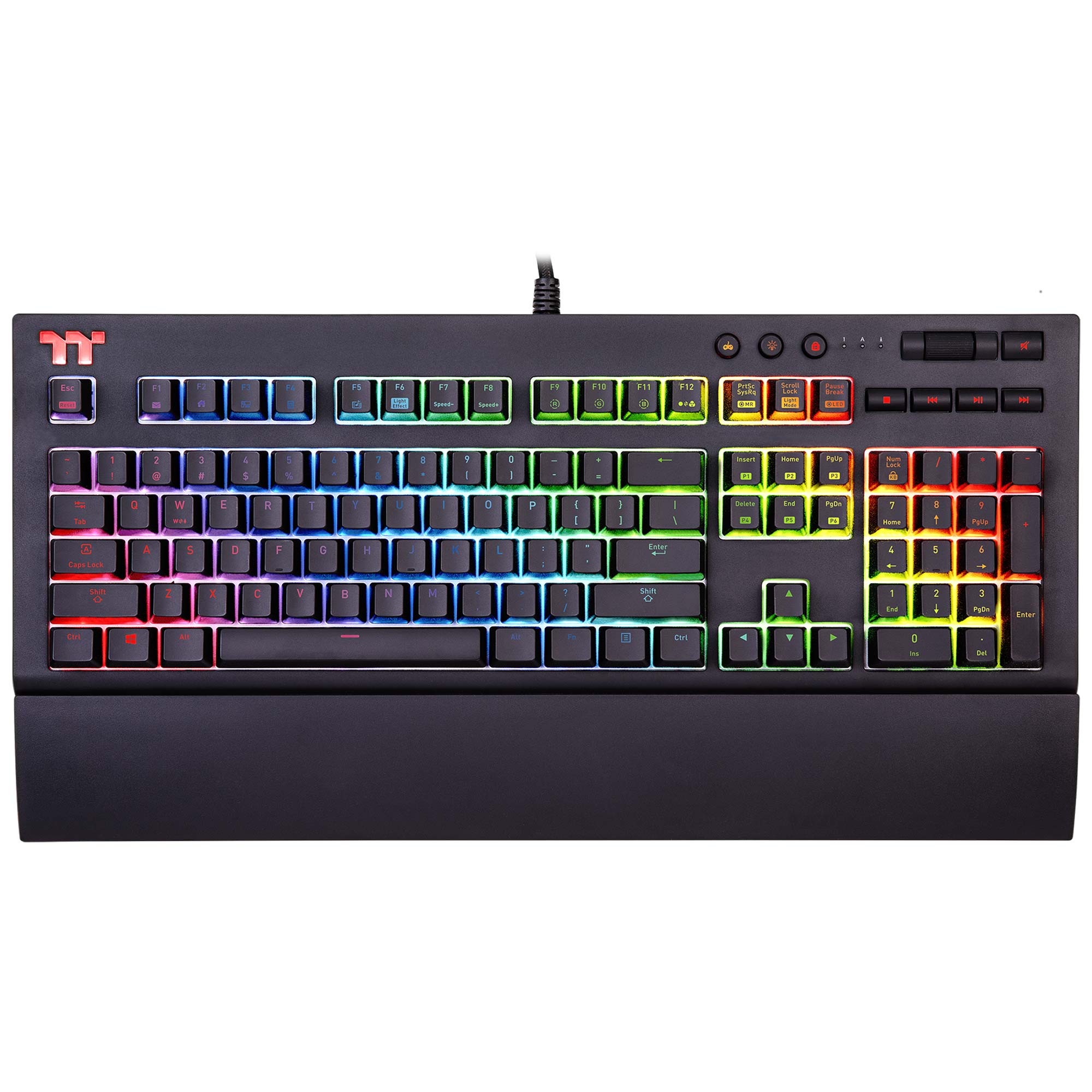 Thermaltake TT Premium X1 RGB Cherry MX Silver Keyboard - Layout IT - immagine 2
