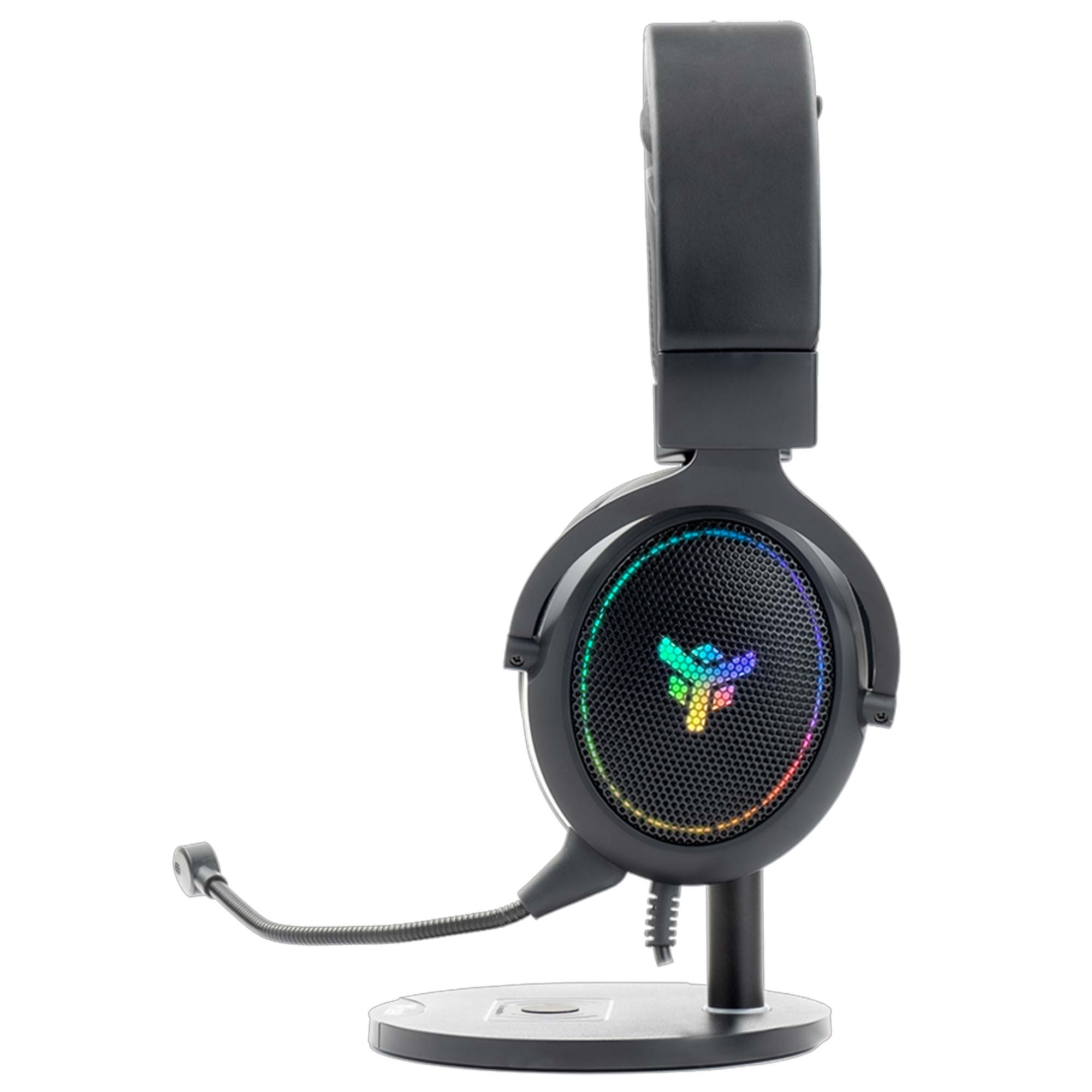 iTek H500 Gaming Headset, Virtual Surround 7.1, RGB, USB - Nero *stand non incluso* - immagine 3