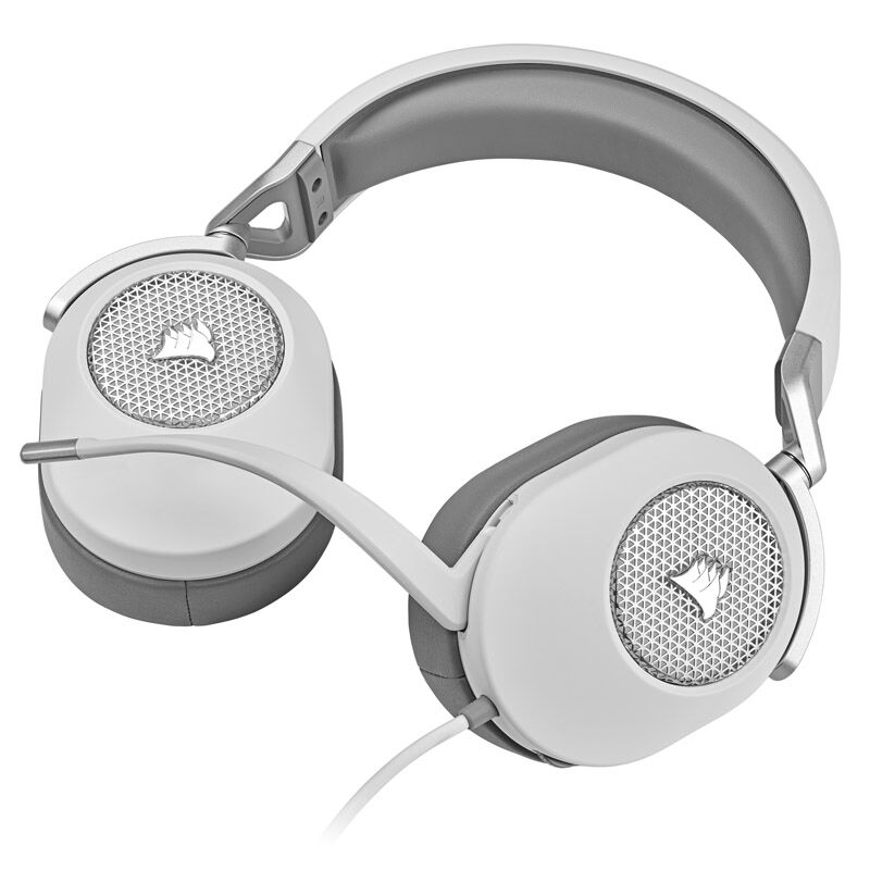 Corsair HS65 Cuffie Gaming Surround con Microfono - Bianco - immagine 3