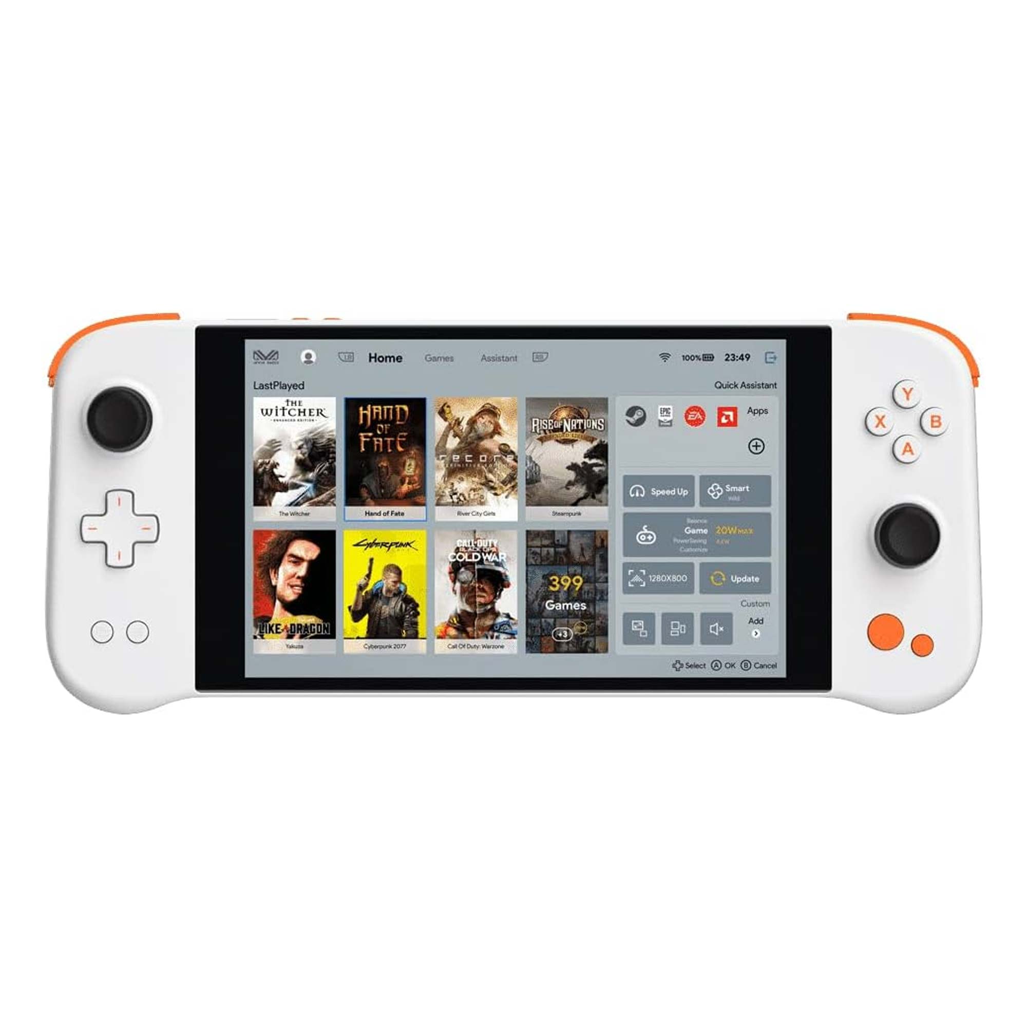 AYANEO NEXT - 7" IPS 1280x800, Ryzen7 5825U, 16G, 1TB, Vega 8 GPU, W10 - Bianco