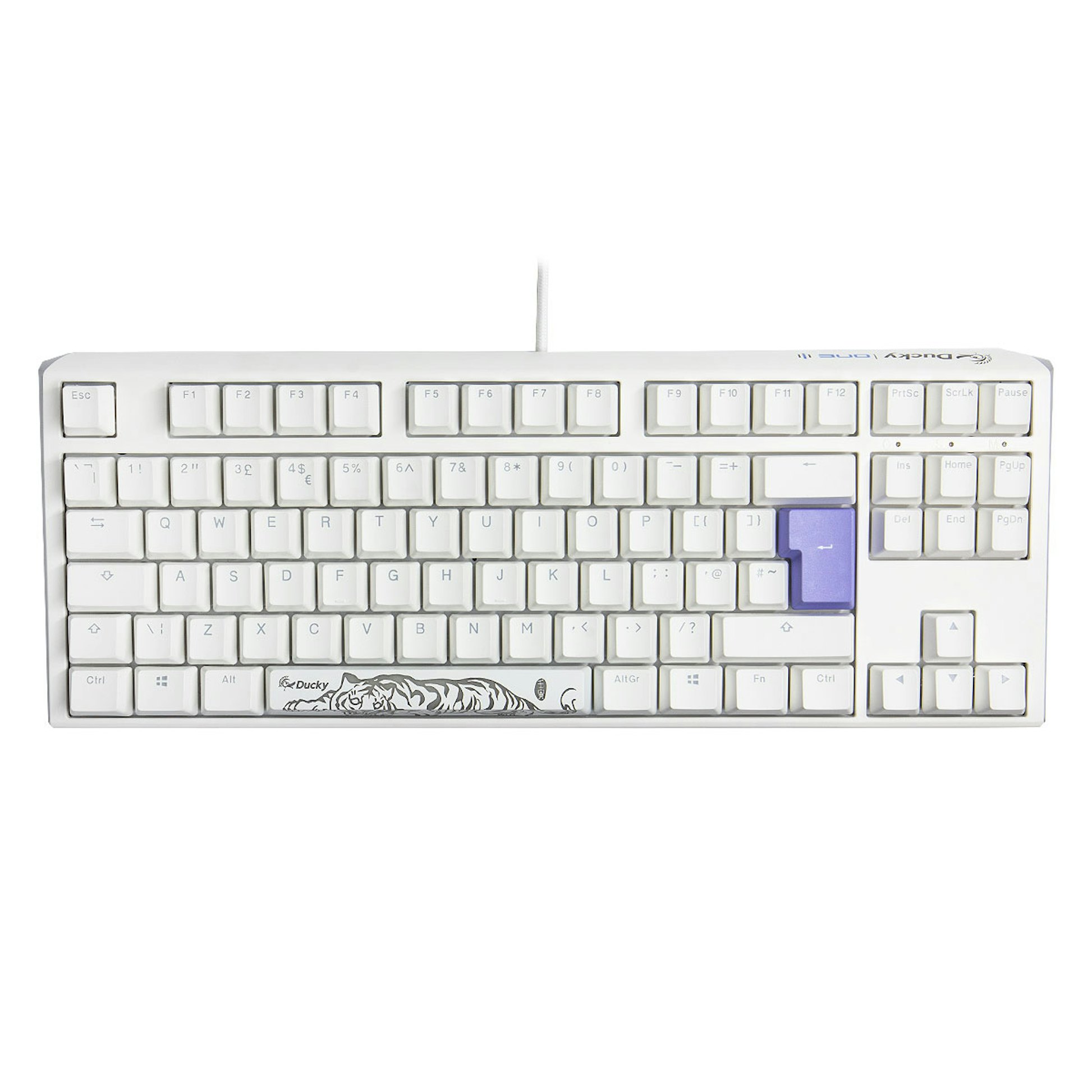 Ducky One 3 Classic, TKL 80%, Cherry Red, RGB, Bianco - Layout ITA - immagine 3