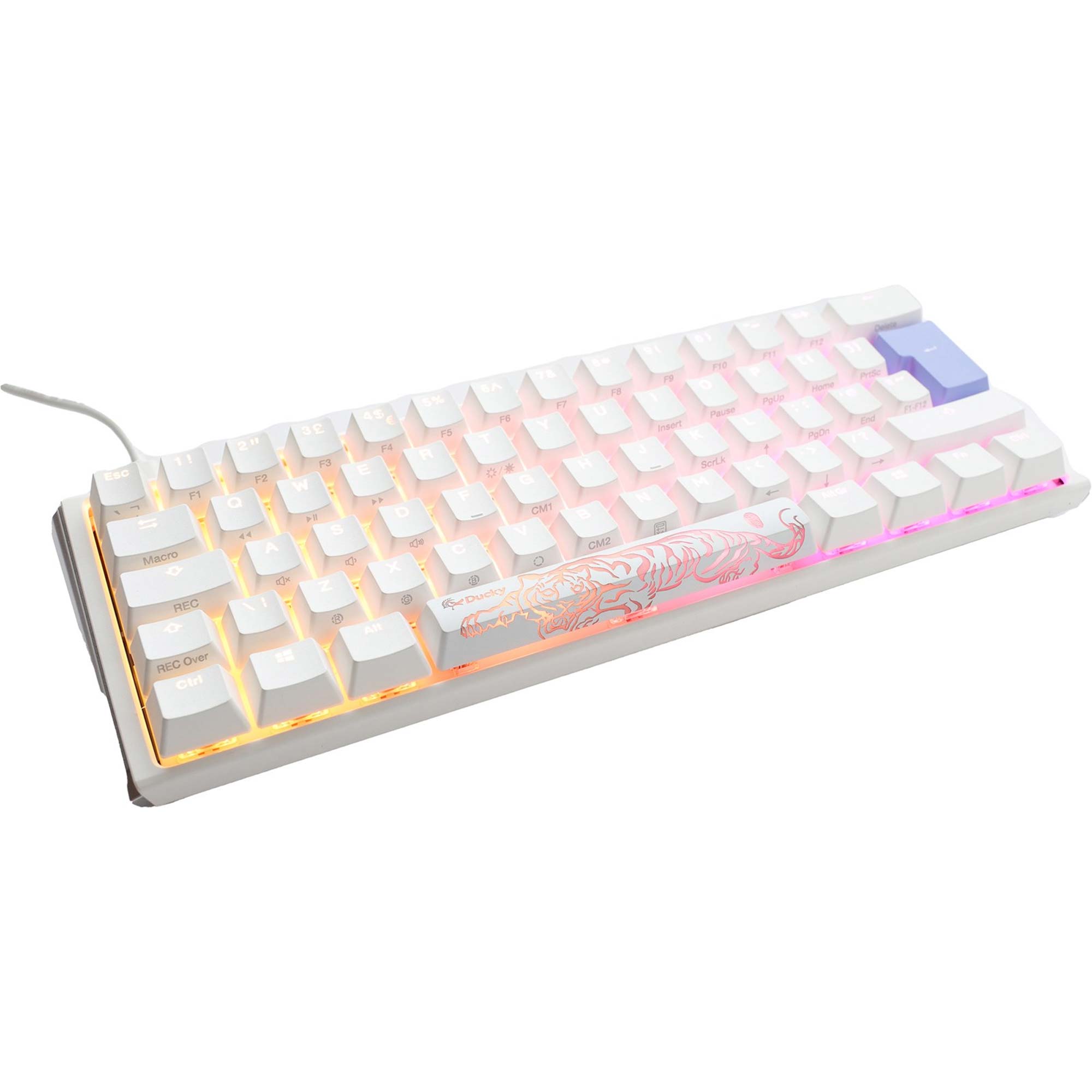 Ducky One 3 Classic, Mini 60%, Cherry Silent Red, RGB, Bianco - Layout ITA - immagine 2