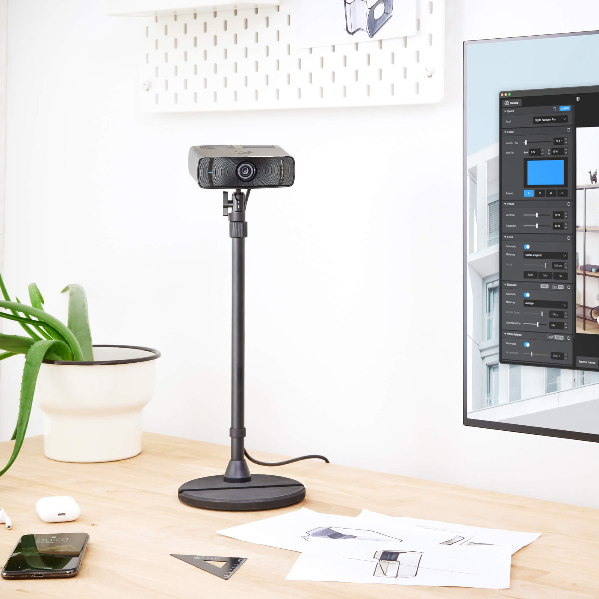 Elgato Mini Mount, Sistema Montaggio Scrivania - Nero - immagine 3