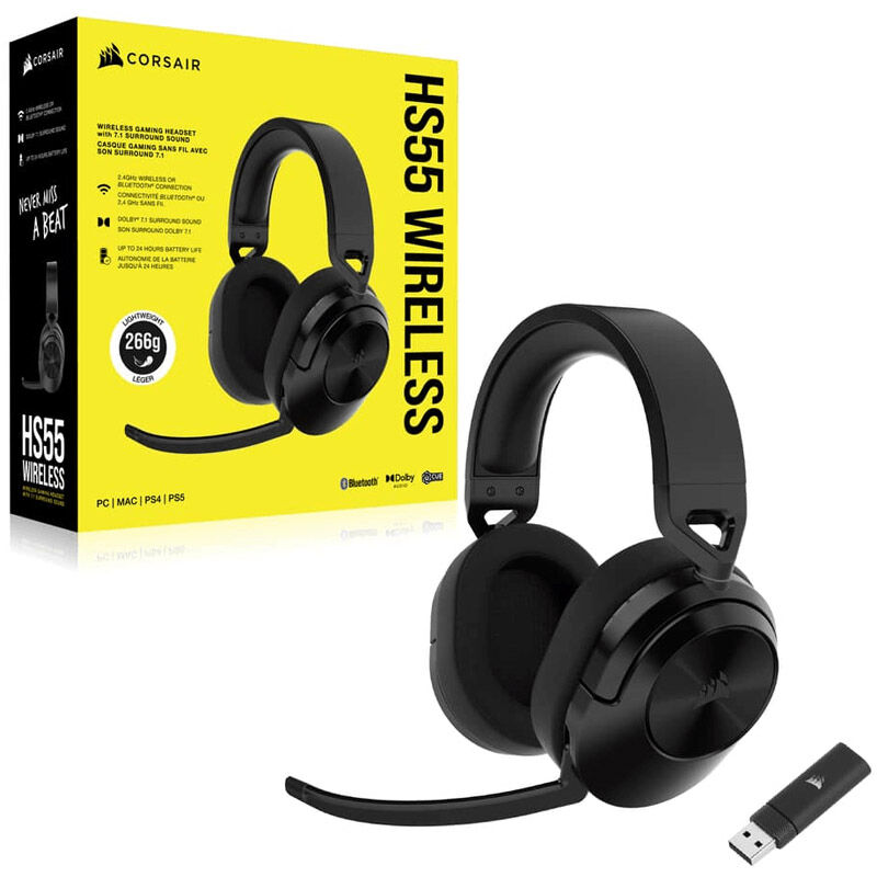 Corsair HS55 Headset Wireless - Carbon - immagine 4
