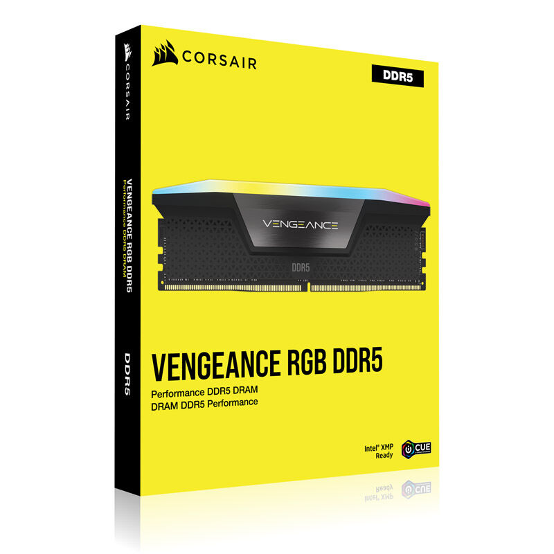 Corsair Vengeance RGB DDR5 6600MHz C32, Nero - 64GB (4x16GB) - immagine 3