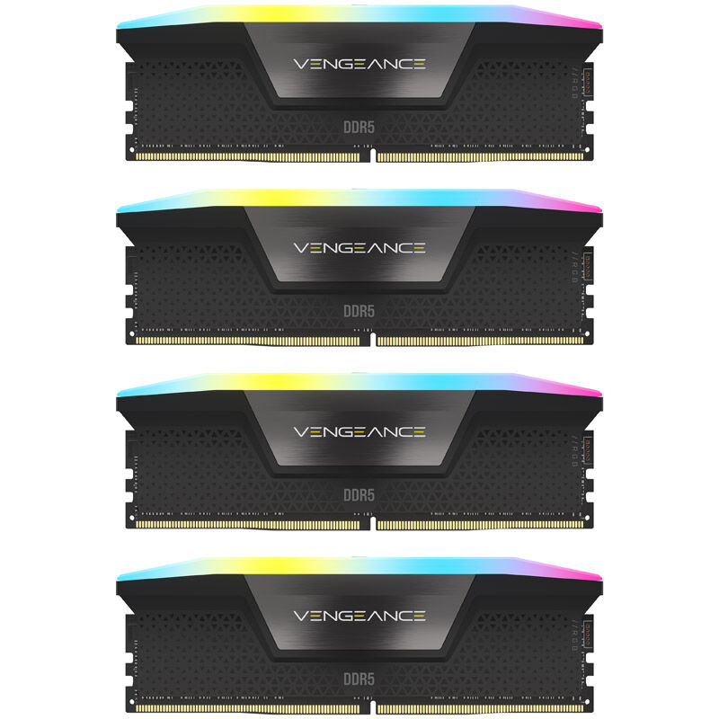 Corsair Vengeance RGB DDR5 6200MHz C32, Nero - 64GB (4x16GB) - immagine 2