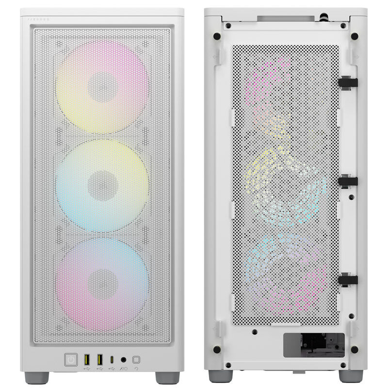 Corsair 2000D RGB Airflow, Mesh, Mini-ITX - Bianco - immagine 4