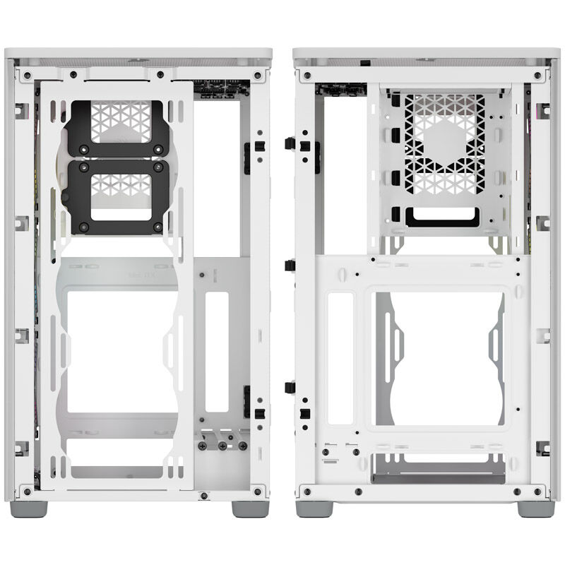 Corsair 2000D RGB Airflow, Mesh, Mini-ITX - Bianco - immagine 5