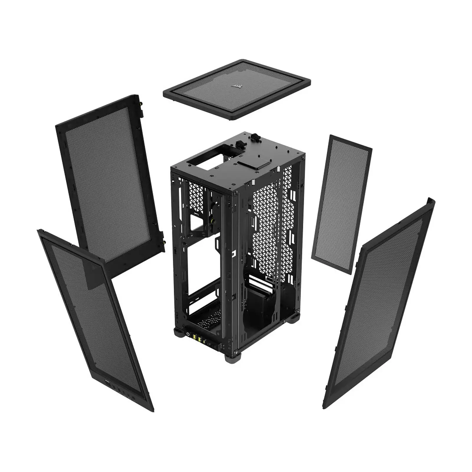 Corsair 2000D Airflow, Mesh, Mini-ITX - Nero - immagine 5