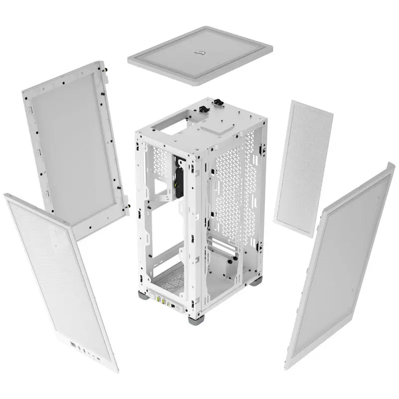 Corsair 2000D Airflow, Mesh, Mini-ITX - Bianco - immagine 3