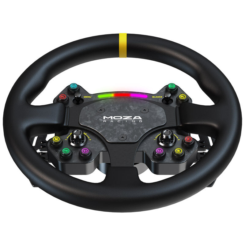 MOZA RS V2 Volante Rotondo - Pelle (33cm) - immagine 3