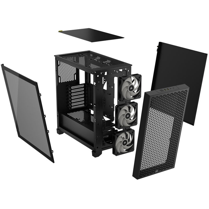 Corsair 3000D RGB Airflow, Mid-Tower - Nero - immagine 3