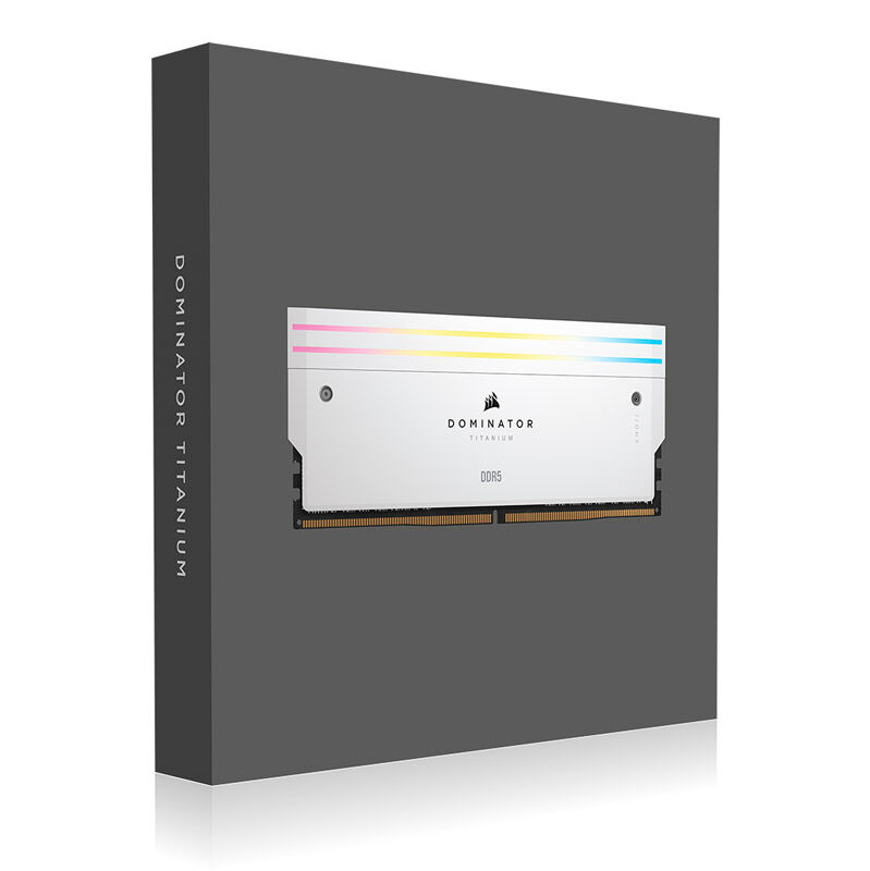 Corsair Dominator Titanium RGB DDR5 6400MHz C32, Bianco - 32GB (2x16GB) - immagine 2