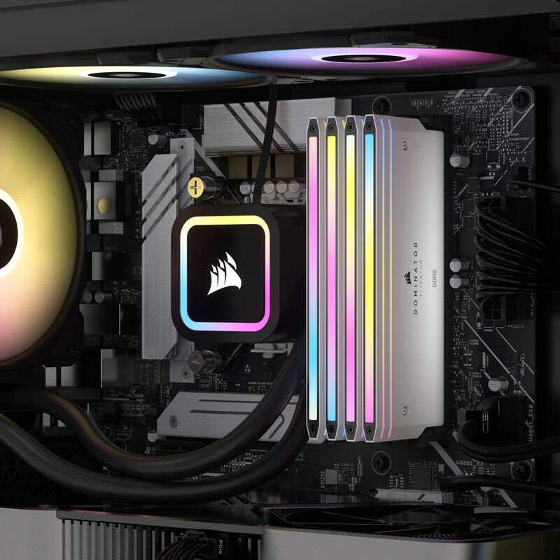 Corsair Dominator Titanium RGB DDR5 6400MHz C32, Bianco - 32GB (2x16GB) - immagine 4