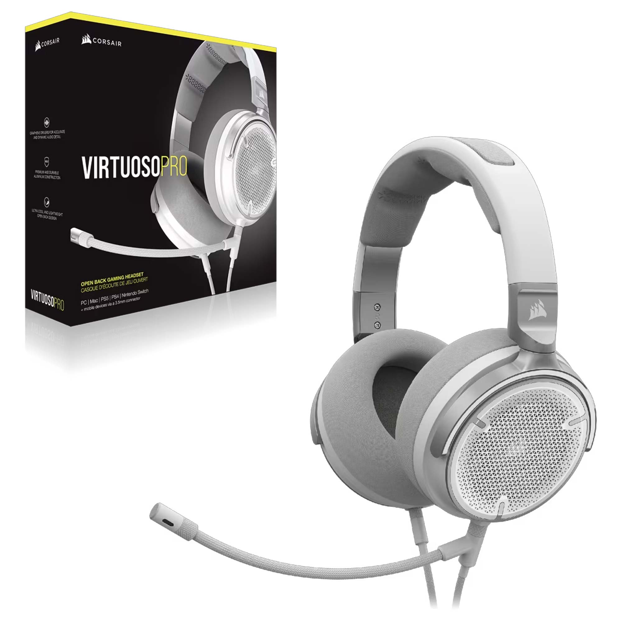Corsair Virtuoso PRO Gaming Headset - Bianco - immagine 4