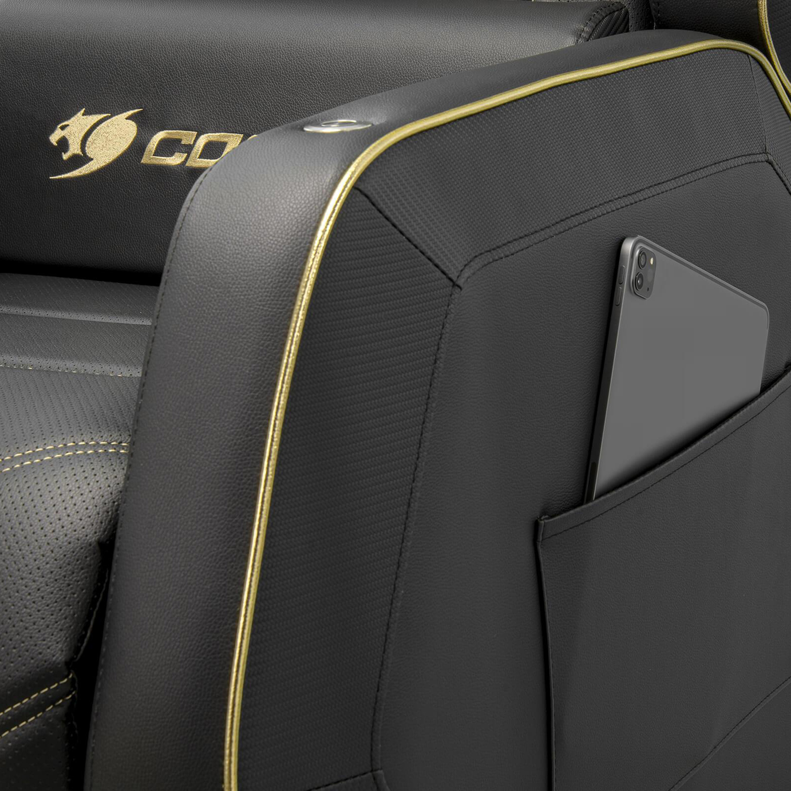 Cougar Ranger Pro Royal Gaming Sofa - Nero/Oro - immagine 6