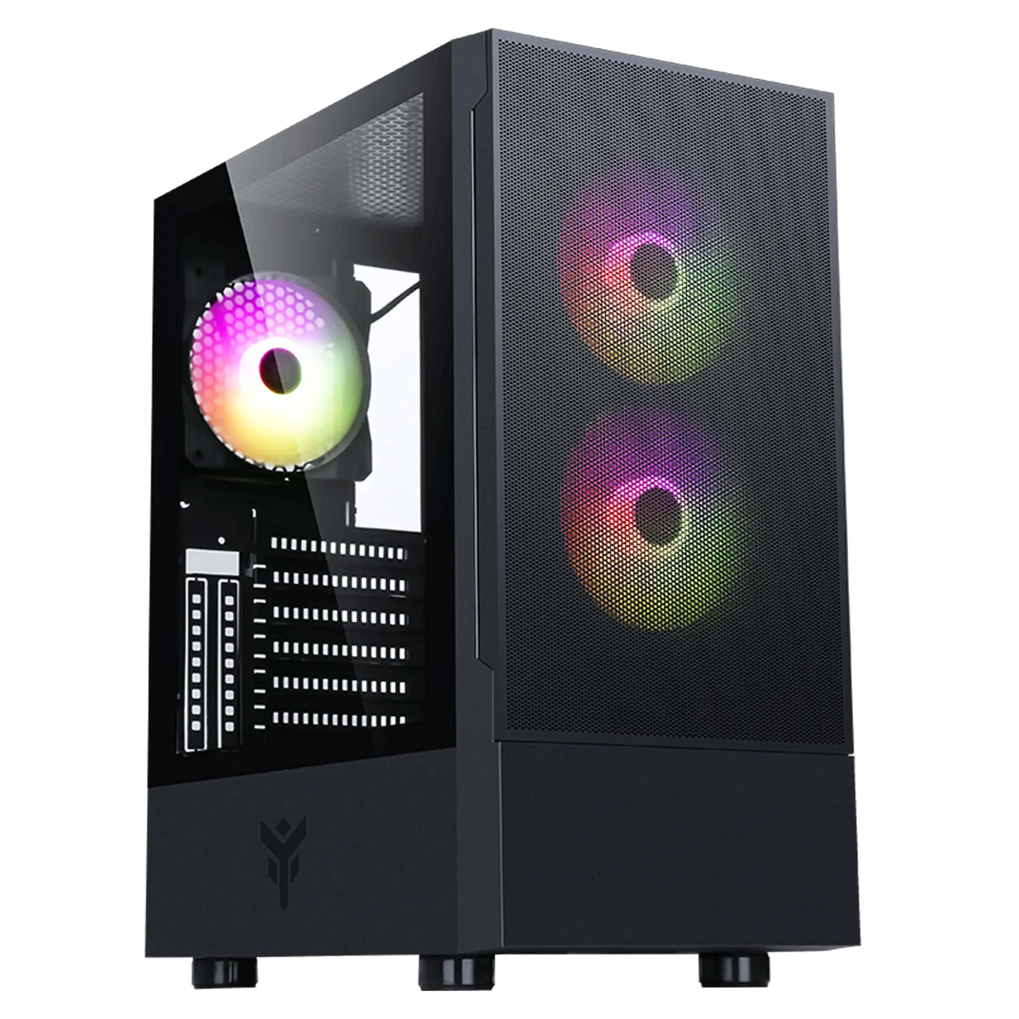 iTek Case SIISBE 3.0, Mid-Tower, Vetro Temperato - Nero