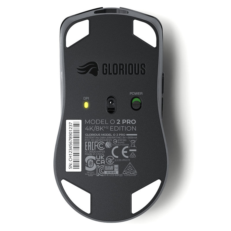 Glorious PC Gaming Race Model O 2 PRO 4K/8K Polling Wireless Gaming Mouse - Nero - immagine 5