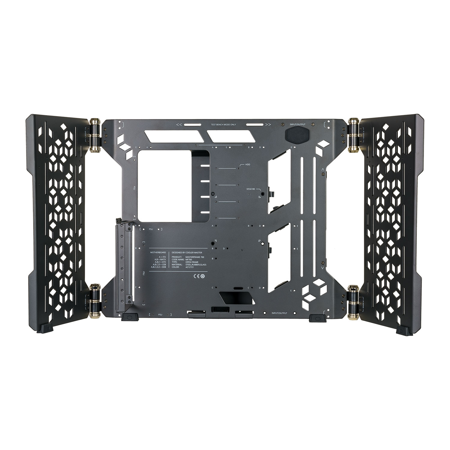 Cooler Master MasterFrame 700, Full-Tower, Open-Air - Nero - immagine 2