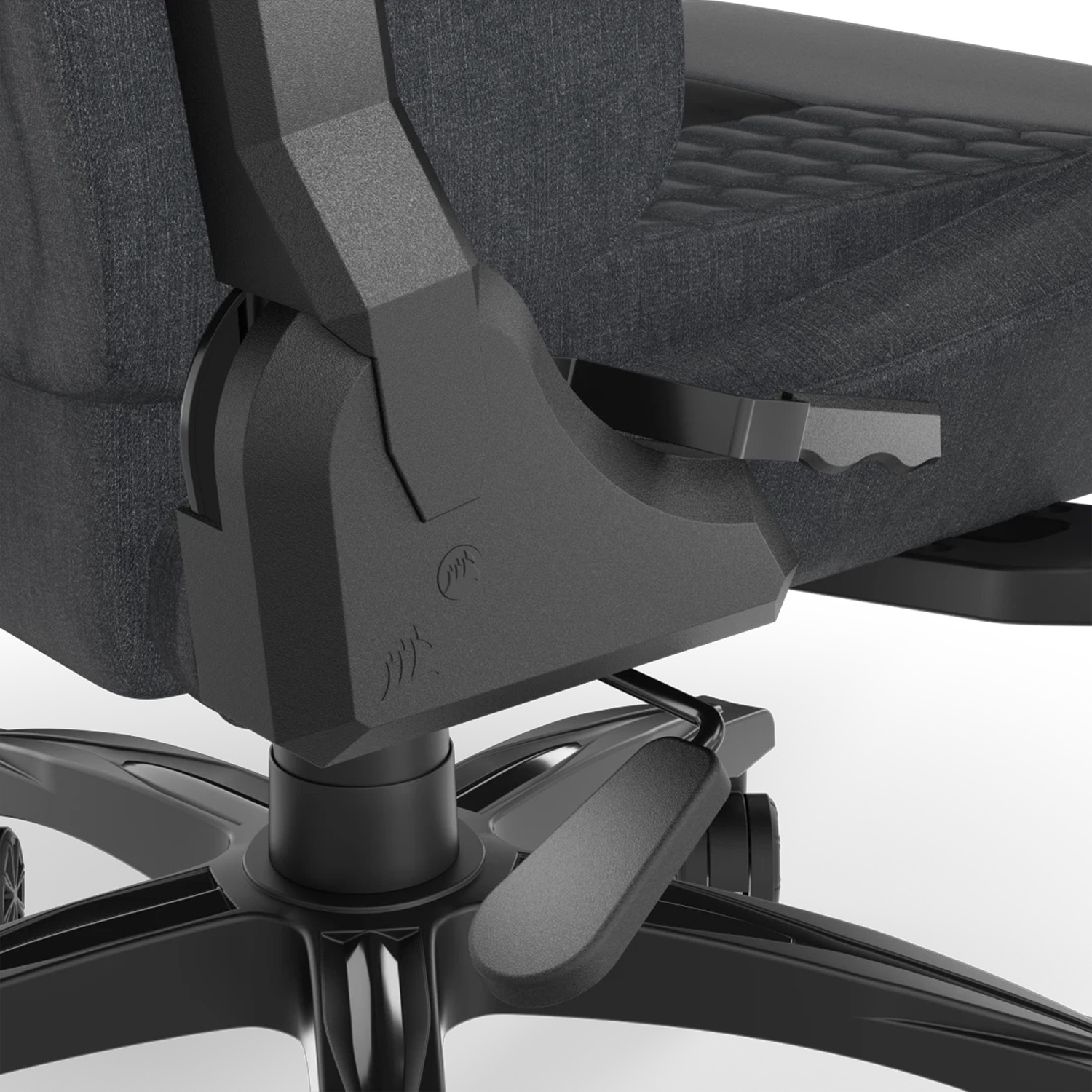 Corsair TC100 RELAXED Gaming Chair - Fabric Black/Grey - immagine 5