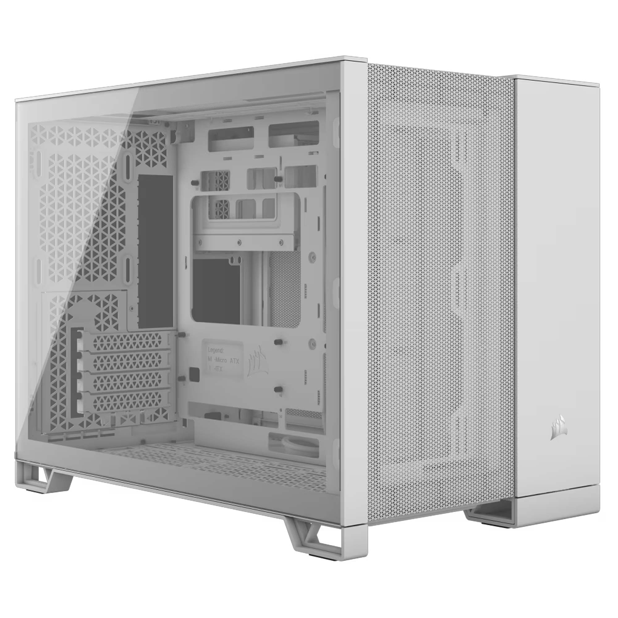 Corsair 2500D Airflow, Vetro Temperato - Bianco