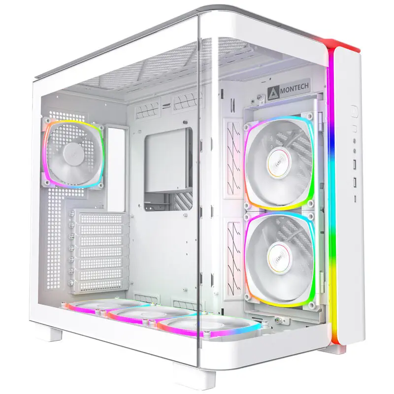 Montech King 95 PRO, Mid-Tower, Vetro Temperato - Bianco