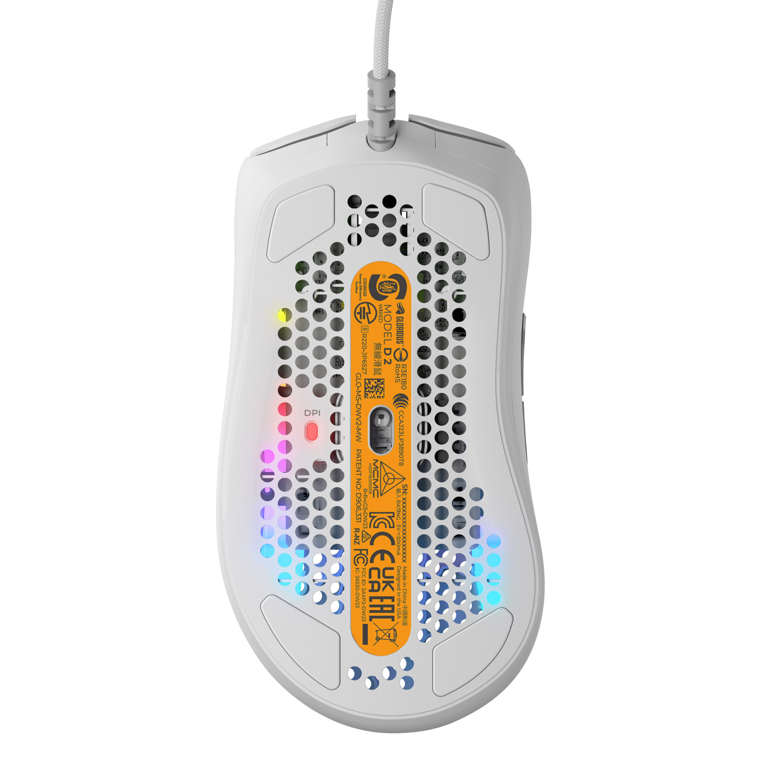 Glorious PC Gaming Race Model D 2 Gaming Mouse - Bianco - immagine 4