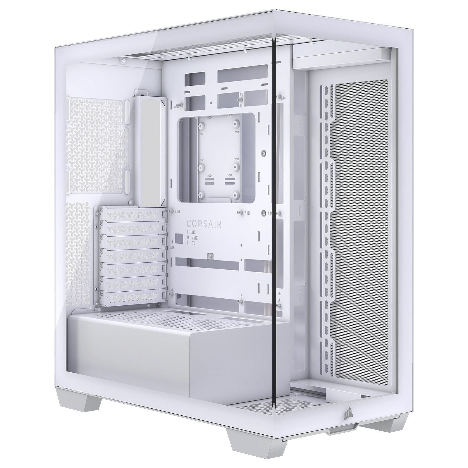 Corsair 3500X, Vetro Temperato - Bianco