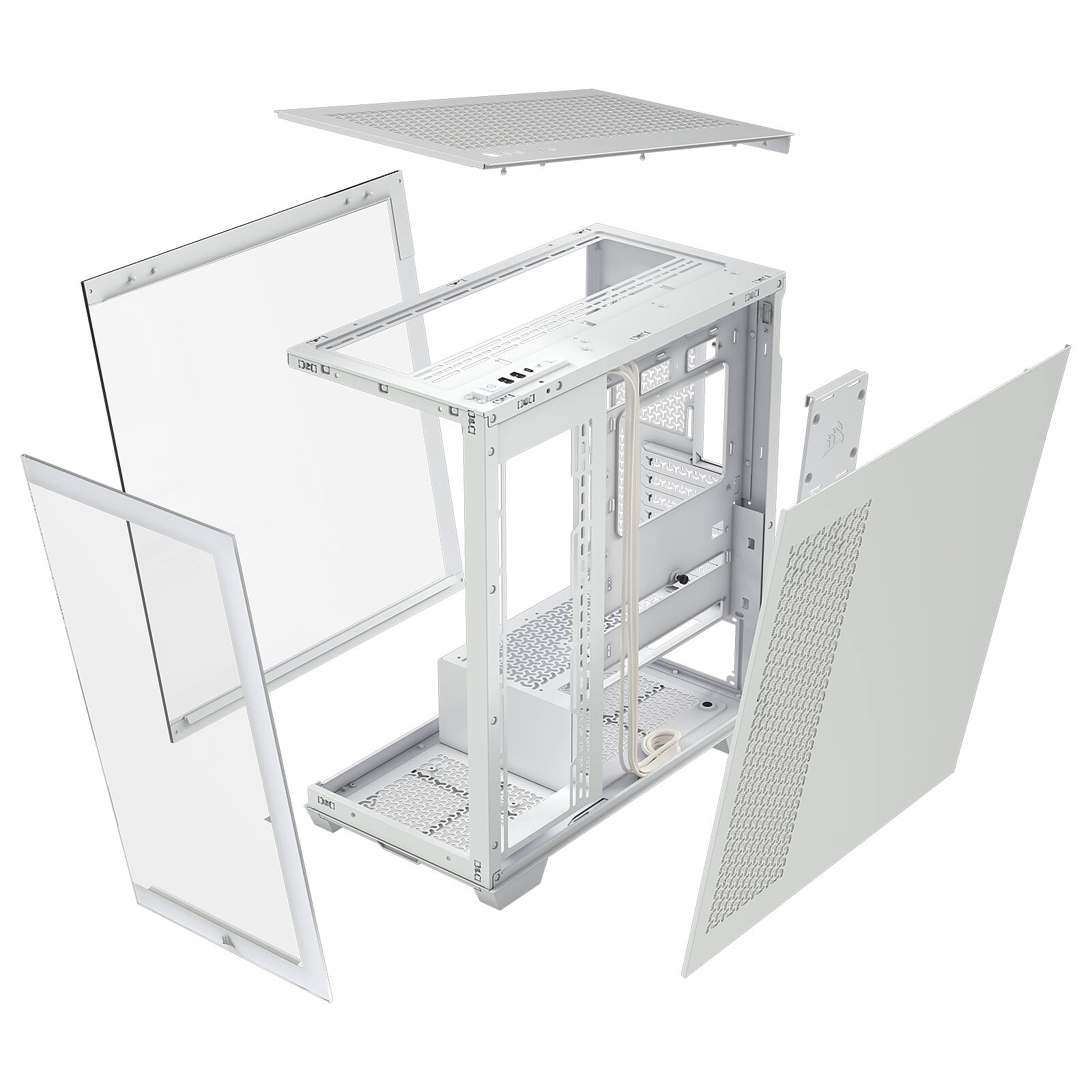 Corsair 3500X, Vetro Temperato - Bianco - immagine 5