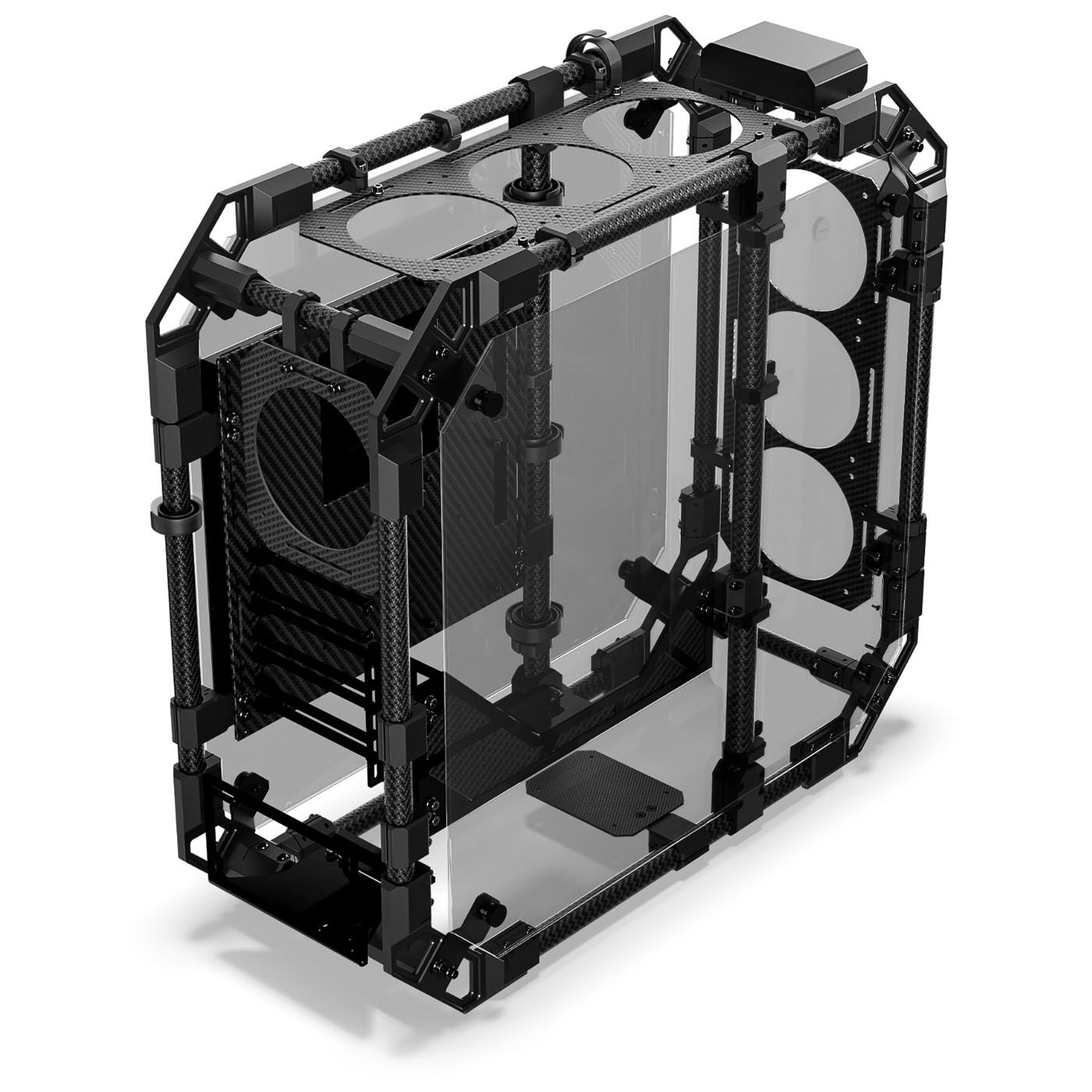 Alphacool Apex Pro Skeleton - Case ATX - Carbon/Nero - immagine 2