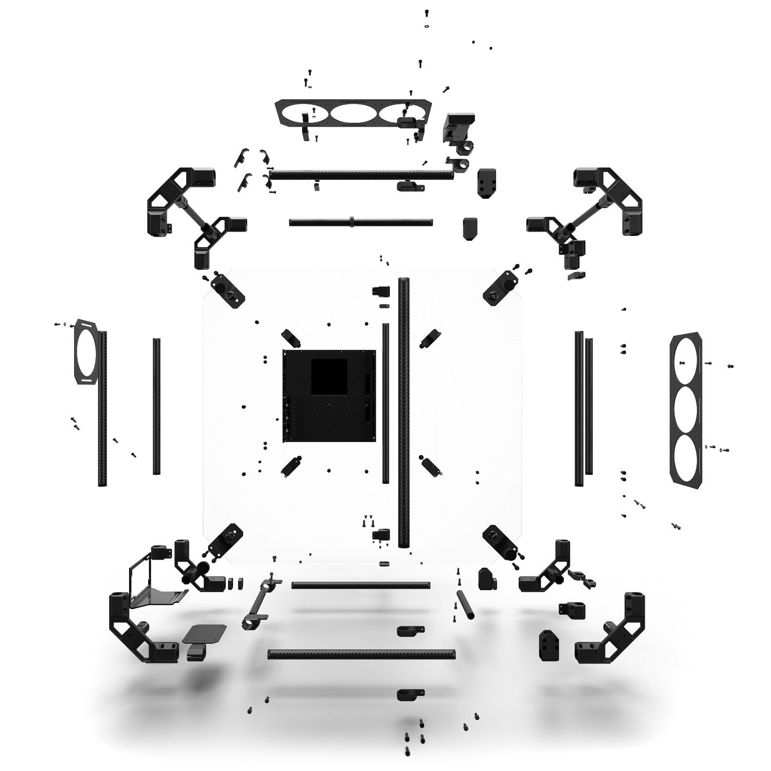 Alphacool Apex Pro Skeleton - Case ATX - Carbon/Nero - immagine 4