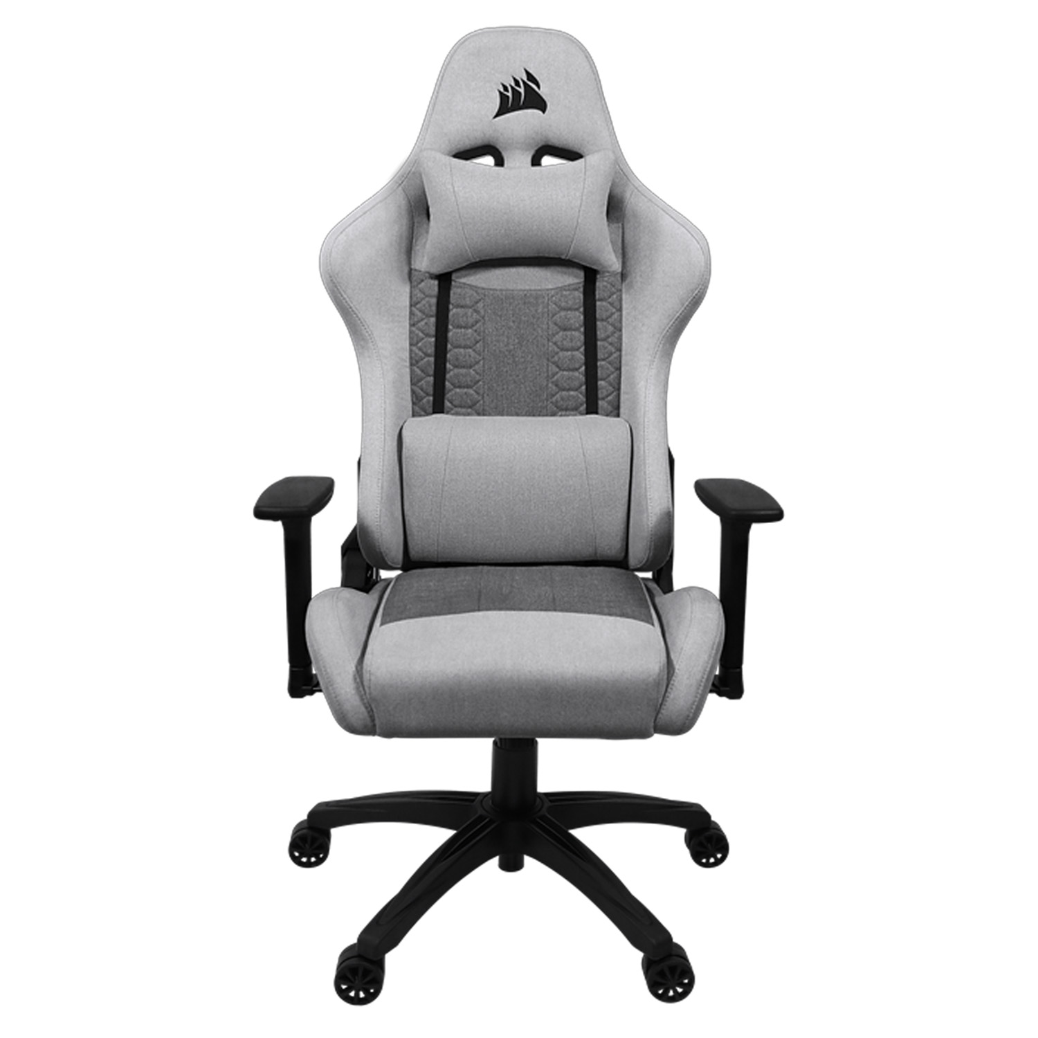 Corsair TC100 RELAXED Gaming Chair - Fabric Grey/Silver - immagine 2