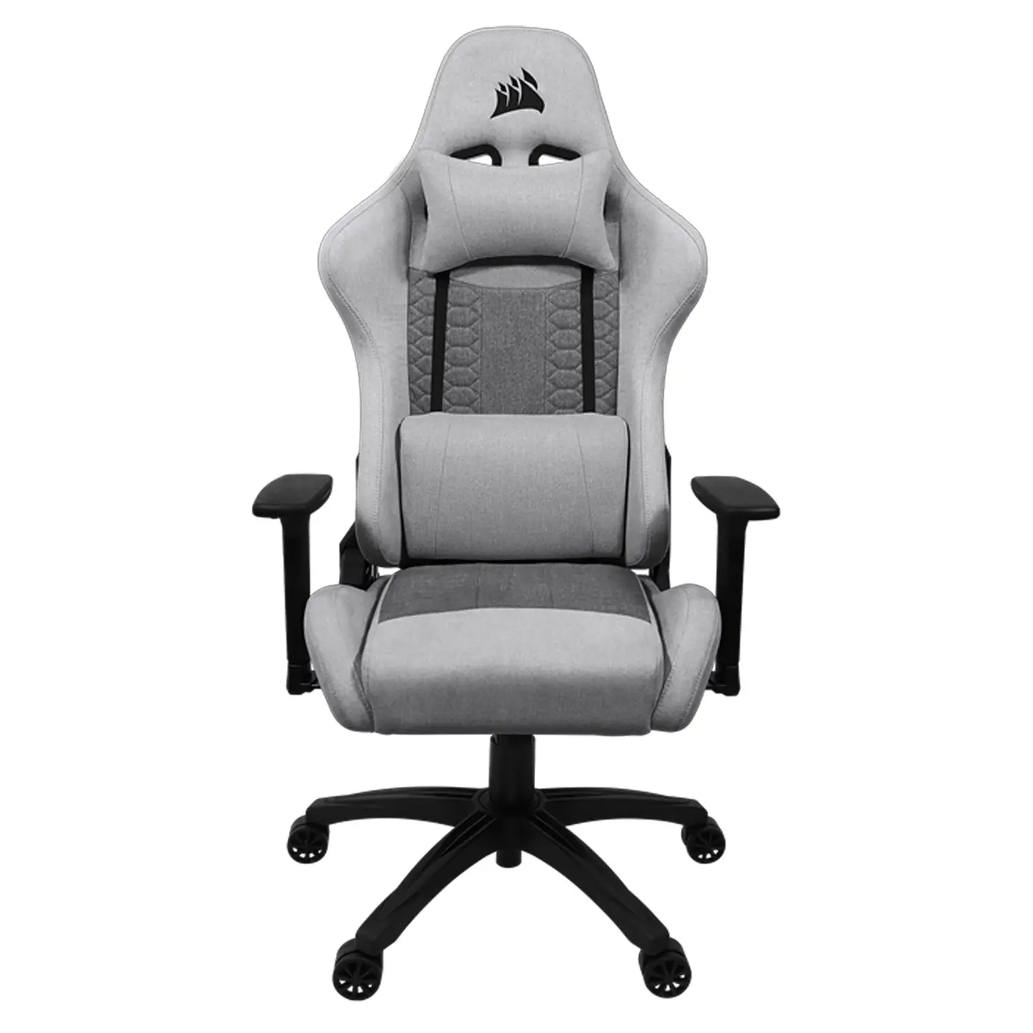 Corsair TC100 RELAXED Gaming Chair - Fabric Grey/Silver - immagine 2