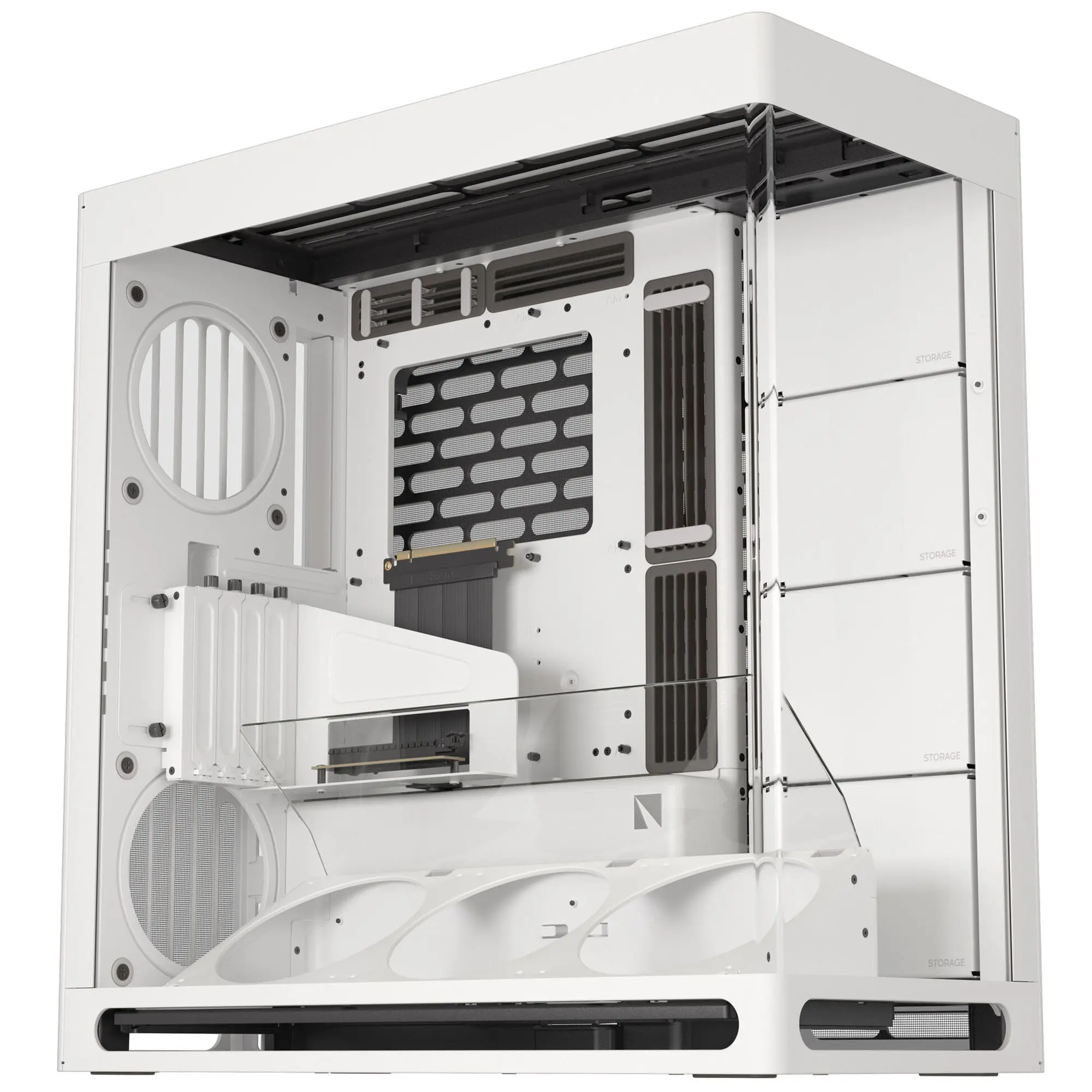 HAVN HS 420 VGPU, E-ATX, Tempered Glass, PCIe 5.0 Riser Cable - Bianco