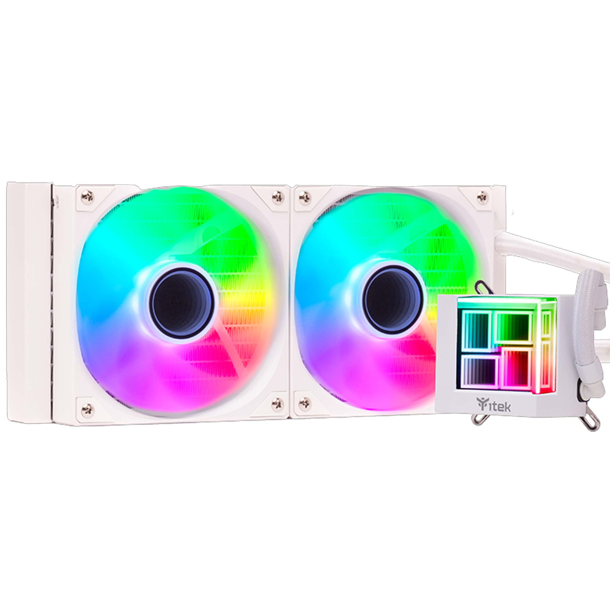 iTek HYDRO CUBE 240B, PWM, White - 240 mm