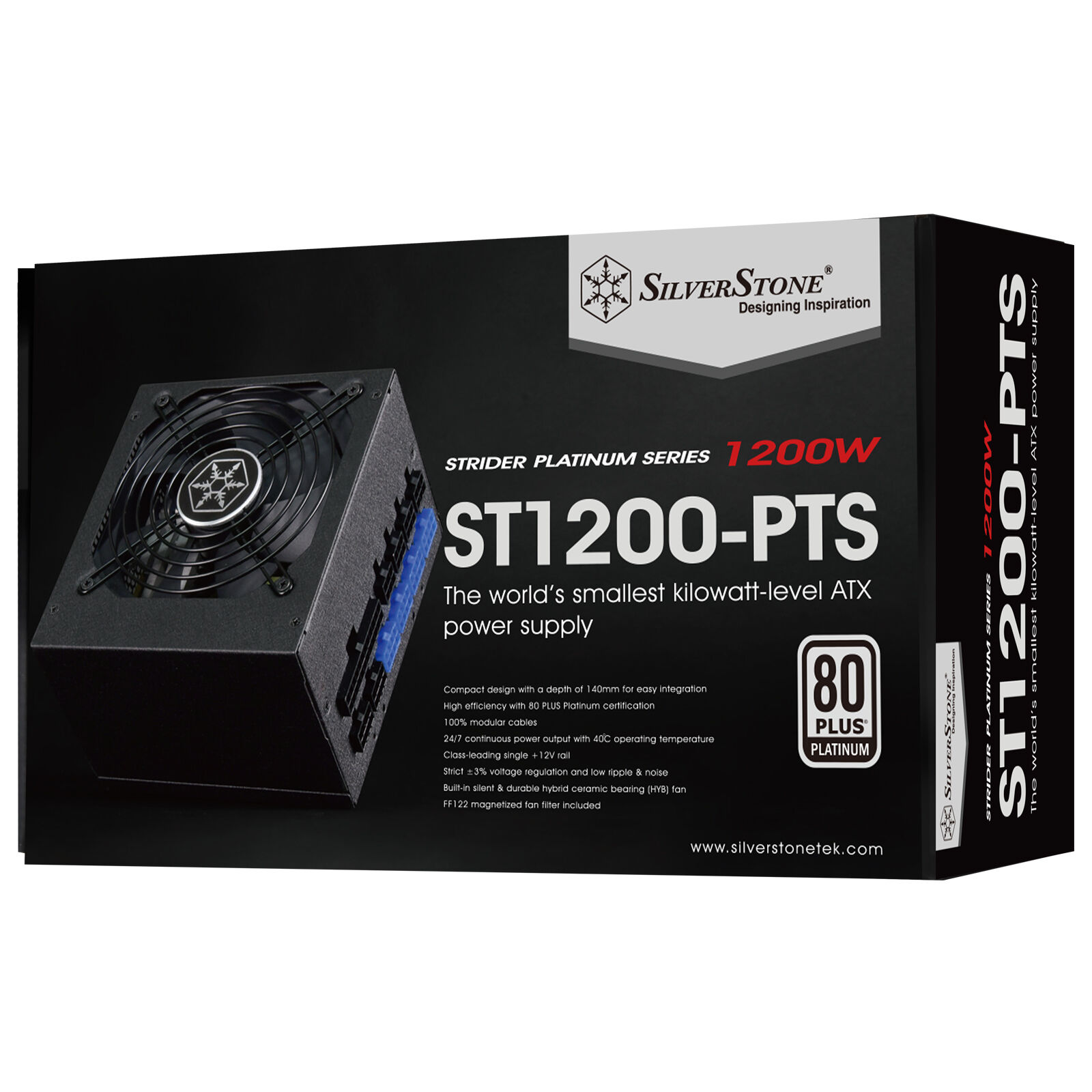 Silverstone SST-ST1200-PTS Strider 80 Plus Platinum Modulare - 1200 Watt - immagine 4