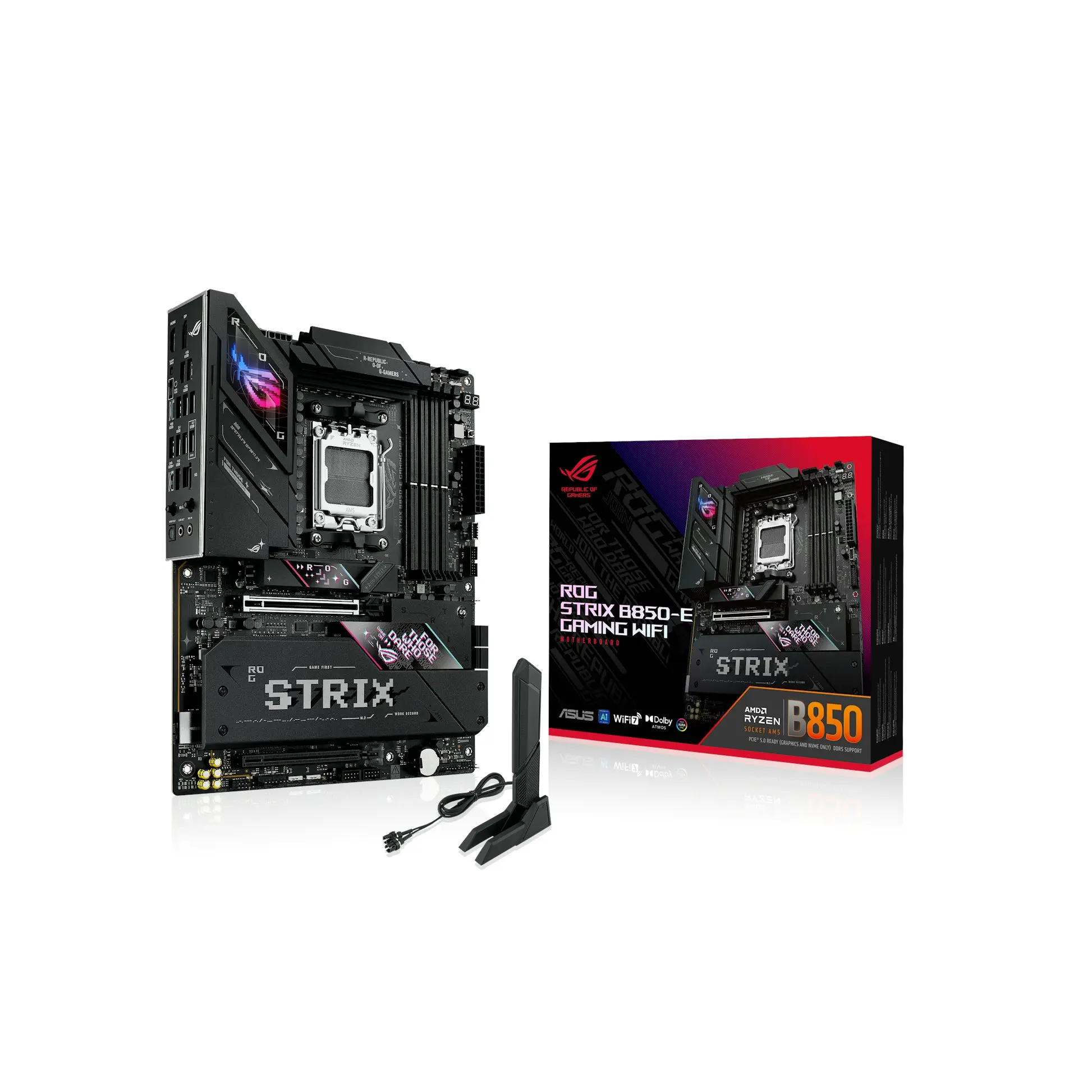 Asus ROG STRIX B850-E Gaming WiFi - Socket AM5, DDR5 - immagine 3