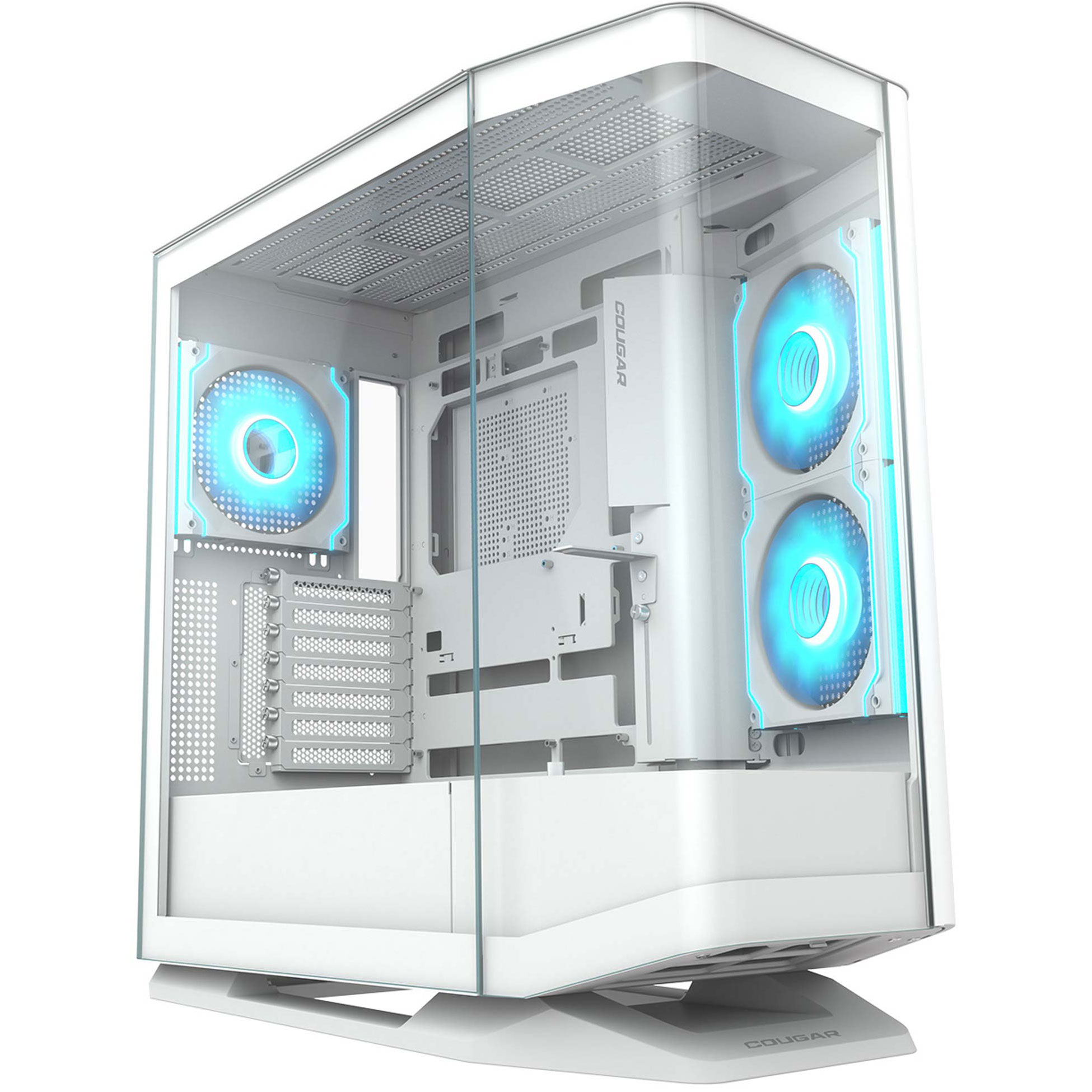 Cougar FV270, Mid-Tower, Vetro Temperato, RGB - Bianco