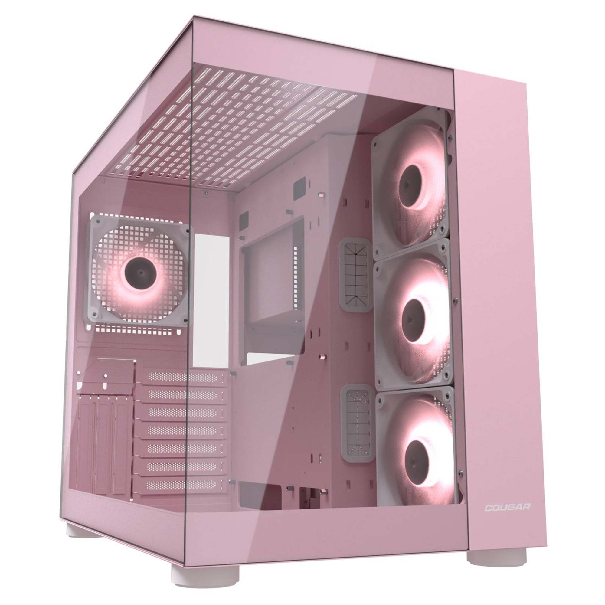Cougar FV150 RGB, Mid-Tower, Vetro Temperato - Rosa